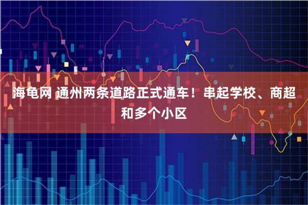 海龟网 通州两条道路正式通车！串起学校、商超和多个小区